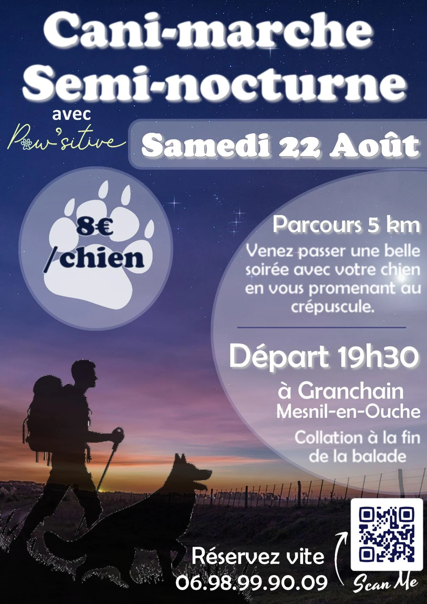 Affiche canimarche nocturne 22 aout